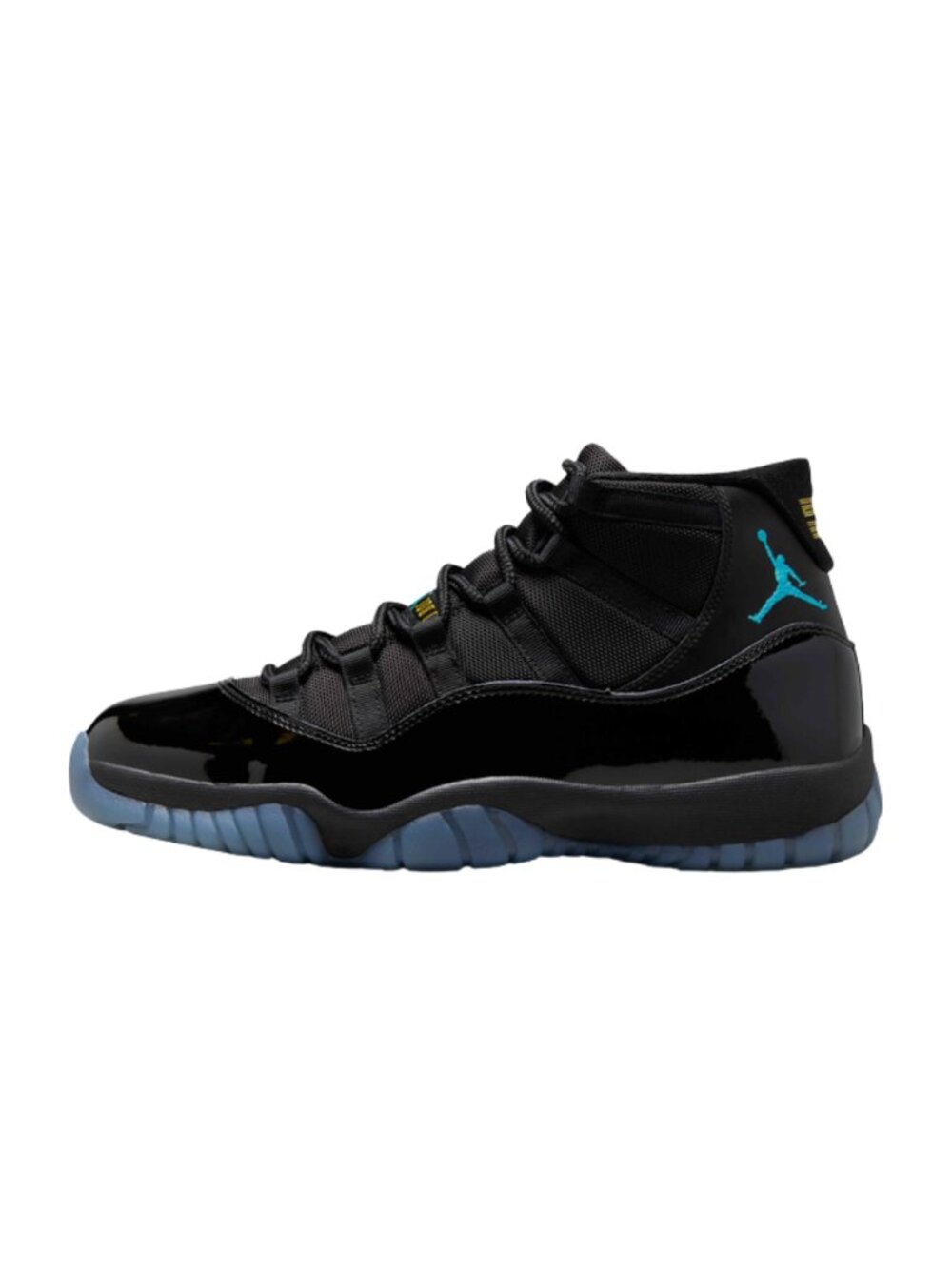 Air Jordan 11 Retro 378037-006 'Gamma Blue' Shoes Black Patent Men's - Size 9